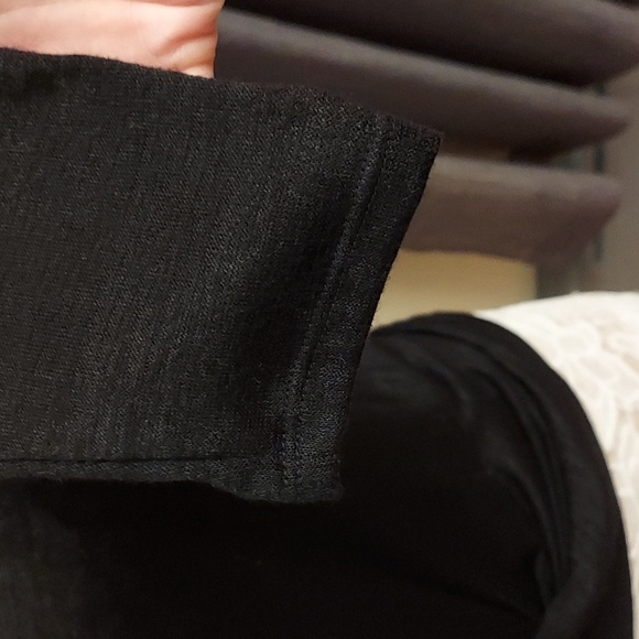 ABOUND Black Long Sleeve Pullover Crossover Twist Waist Top - Picture 4 of 11